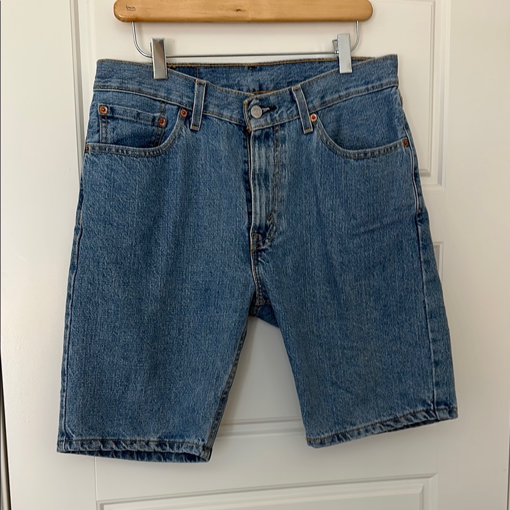 Levi's Blue Jean Shorts Classic 505 Denim- light blue wash